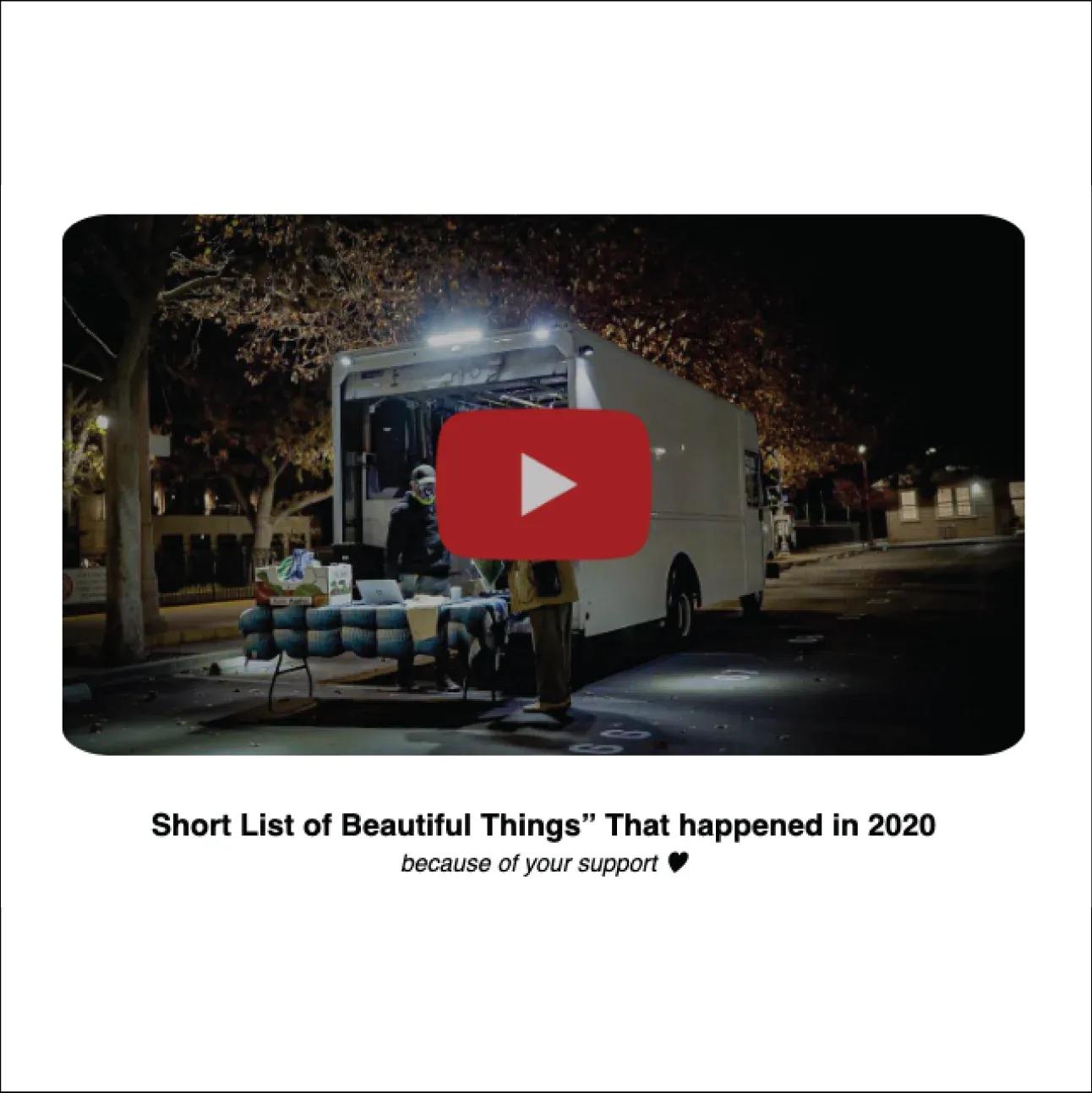 December 2020 Newsletter – What happened at Street Life in 2020 (because of your support)