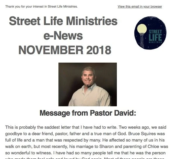 November 2018 Newsletter